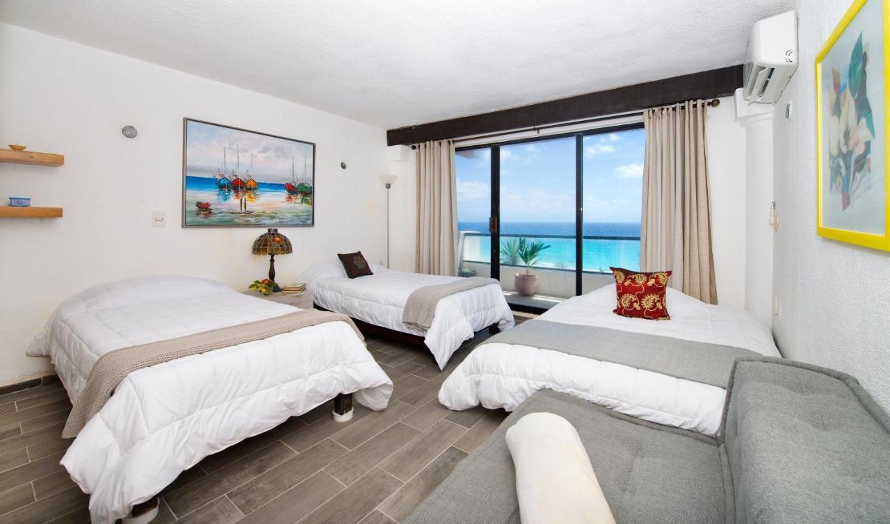 Appartement Cozy Ocean Front Penthouse At Marlin Beach à Cancún Extérieur photo